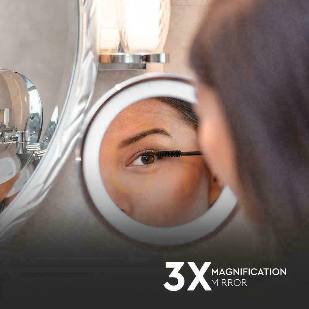 Preview V-TAC 3W LED Bathroom Makeup Mirror 4xAAA Fi.17CM Chrome VT-7571 6400K 30lm V-TAC 3W LED Bathroom Makeup Mirror 4xAAA Fi.17CM Chrome VT-7571 6400K 30lm