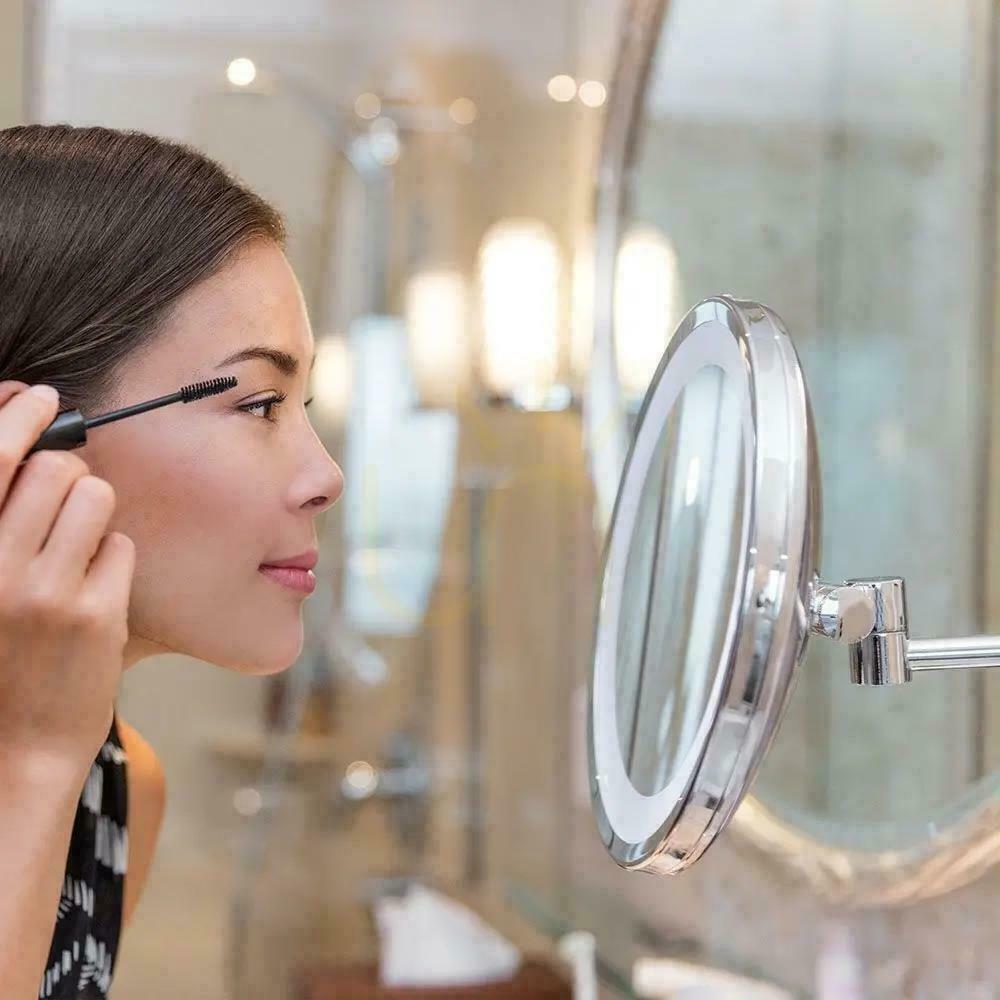 Check V-TAC 3W LED Bathroom Makeup Mirror 4xAAA Fi.17CM Chrome VT-7571 6400K 30lm V-TAC 3W LED Bathroom Makeup Mirror 4xAAA Fi.17CM Chrome VT-7571 6400K 30lm
