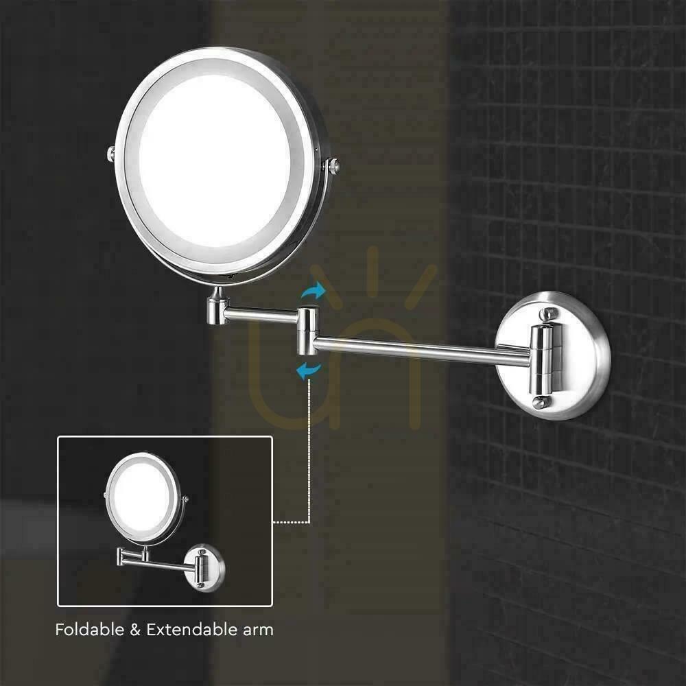 Display V-TAC 3W LED Bathroom Makeup Mirror 4xAAA Fi.17CM Chrome VT-7571 6400K 30lm V-TAC 3W LED Bathroom Makeup Mirror 4xAAA Fi.17CM Chrome VT-7571 6400K 30lm