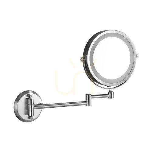 Check V-TAC 3W LED Bathroom Makeup Mirror 4xAAA Fi.17CM Chrome VT-7571 6400K 30lm