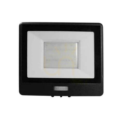 Check LED Projector V-TAC 50W SAMSUNG CHIP Motion Sensor Black Cable 1M VT-158S-1 4000K 4000lm 5 Years Warranty
