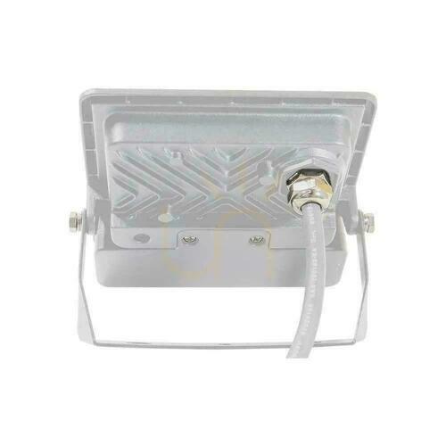 Check V-TAC LED Projector 10W SAMSUNG CHIP Motion Sensor White Cable 1M VT-118S 4000K 735lm 5 Years Warranty