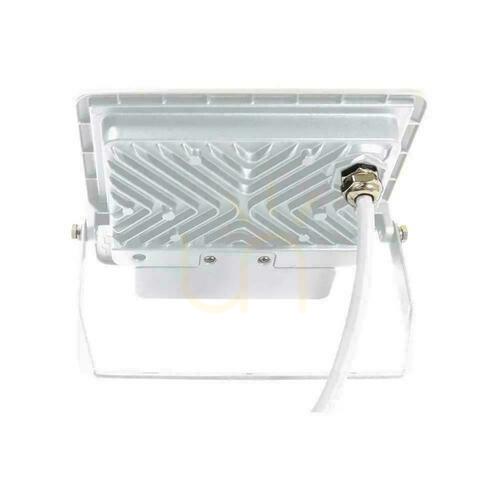 Check V-TAC 50W SAMSUNG CHIP LED Projector Motion Sensor White Cable 1M VT-158S-1 4000K 4000lm 5 Year Warranty