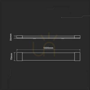 V-TAC 40W LED surface-mounted linear luminaire SAMSUNG CHIP 120cm VT-8-40 3000K 4300lm 5 Years Warranty 4 V-TAC 40W LED surface-mounted linear luminaire SAMSUNG CHIP 120cm VT-8-40 3000K 4300lm 5 Years Warranty small 4