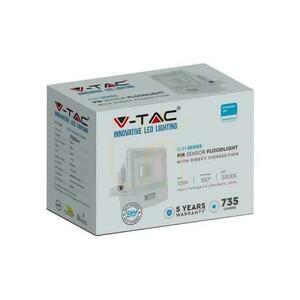 V-TAC LED Projector 10W SAMSUNG CHIP Motion Sensor White With MUFa VT-118S 4000K 735lm 5 Years Warranty small 4