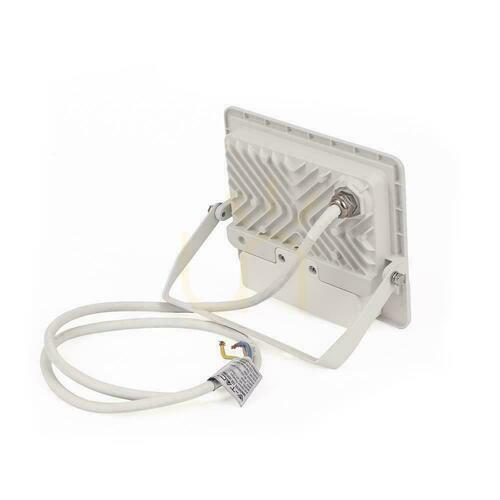 Check V-TAC LED Projector 30W SAMSUNG CHIP Motion Sensor White Cable 1M VT-138S-1 6400K 2340lm 5 Years Warranty