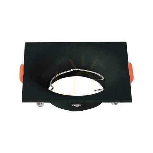 Check V-TAC GU10 Recessed Square Mesh Black VT-921-B 3 Year Warranty