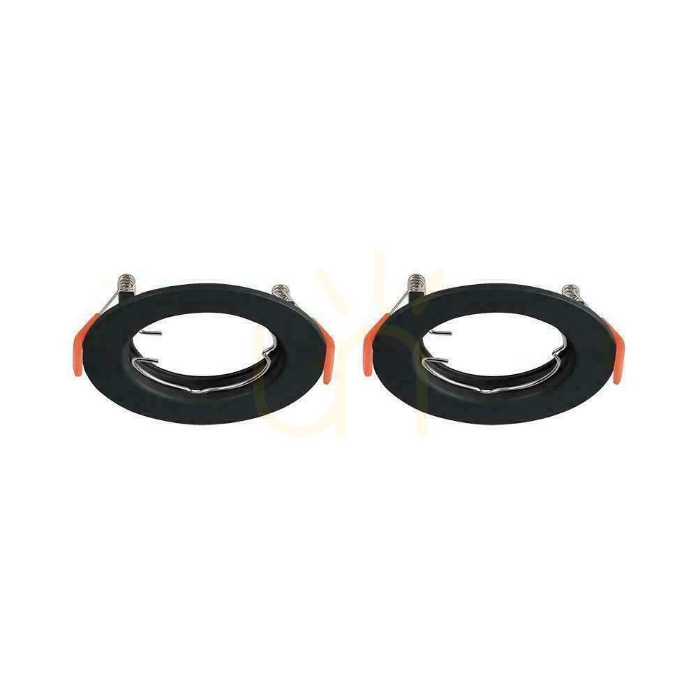 V-TAC GU10 Recessed Round Mesh Black (Package. 2 pcs) VT-929 3 Years Warranty