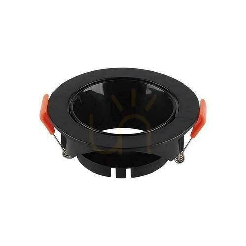 Check V-TAC GU10 Recessed Round Eyelet Black/Black VT-931 3 Year Warranty