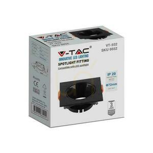 V-TAC GU10 Recessed Square Black/Black Mesh VT-932-B 3 Year Warranty small 2