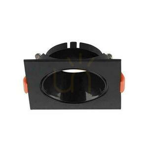 V-TAC GU10 Recessed Square Black/Black Mesh VT-932-B 3 Year Warranty small 0