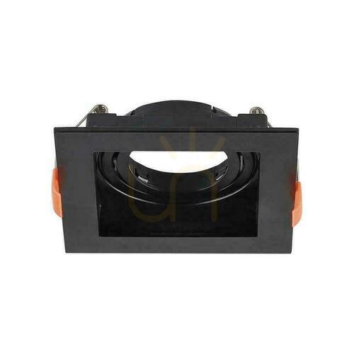Check V-TAC GU10 Recessed Square Mesh Black VT-933-B 3 Year Warranty
