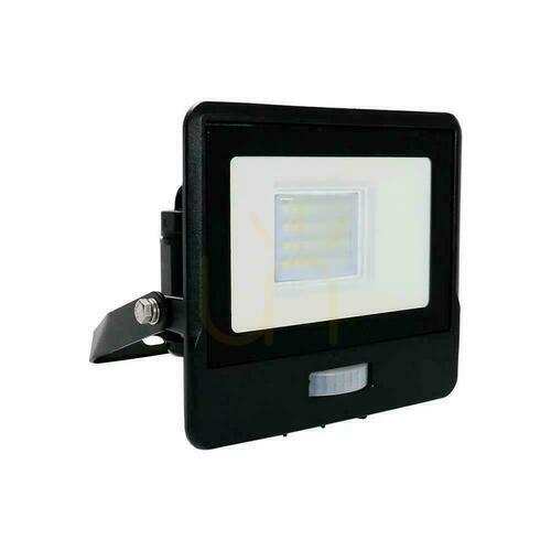 Check V-TAC 20W LED Projector SAMSUNG CHIP Motion Sensor Black With MUFa VT-128S-B 3000K 1510lm 5 Year Warranty