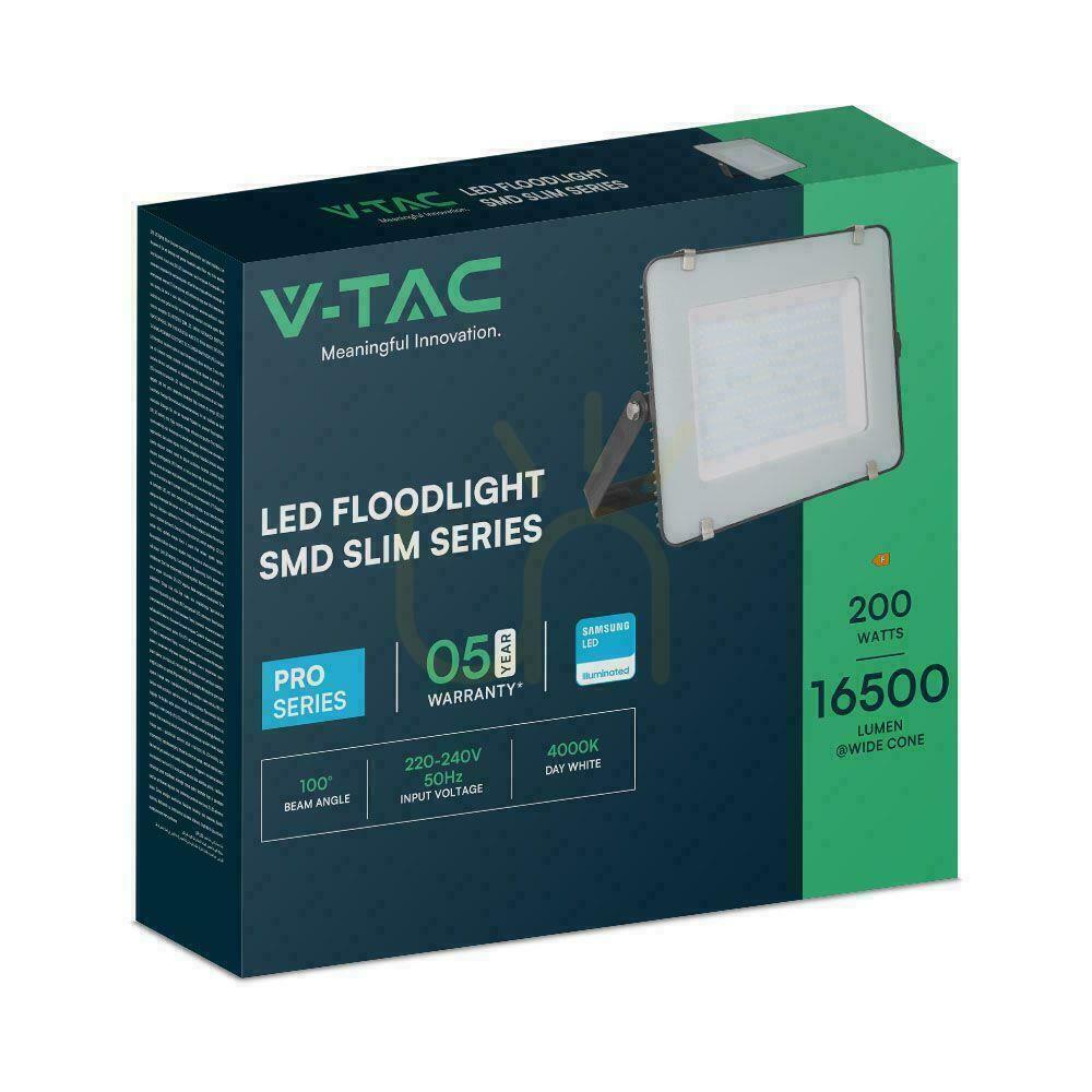 Show V-TAC 200W SAMSUNG CHIP LED Projector Black VT-200 6500K 16500lm 5 Years Warranty V-TAC 200W SAMSUNG CHIP LED Projector Black VT-200 6500K 16500lm 5 Years Warranty