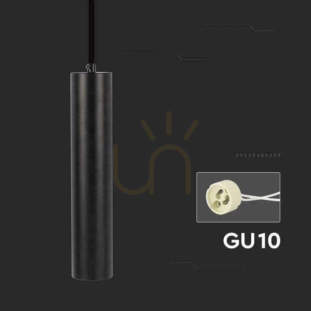 Check V-TAC GU10 Pendant Luminaire Black 55x300mm VT-976-300 3 Years Warranty V-TAC GU10 Pendant Luminaire Black 55x300mm VT-976-300 3 Years Warranty