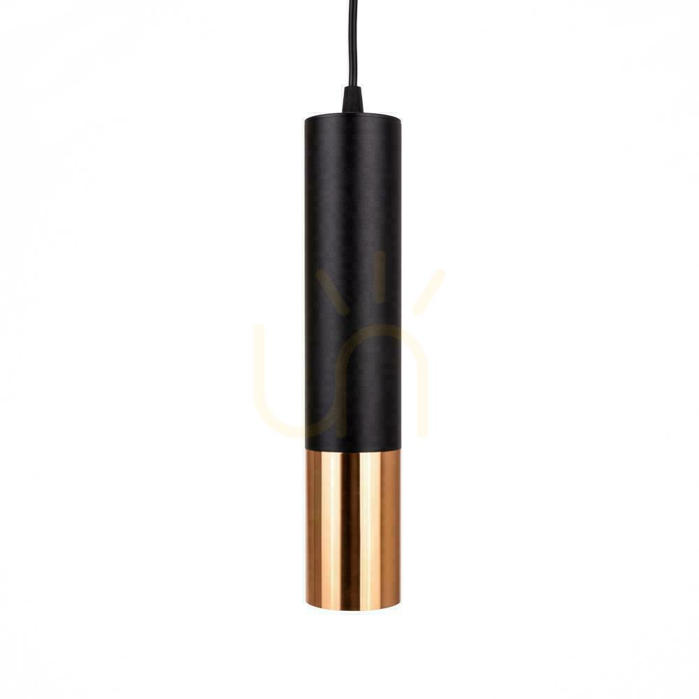 Preview V-TAC GU10 Pendant Luminaire Black+Gold 60x300mm VT-977 3 Years Warranty V-TAC GU10 Pendant Luminaire Black+Gold 60x300mm VT-977 3 Years Warranty