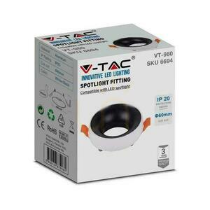 V-TAC GU10 Recessed Round Mesh White+Black VT-980RD 3 Year Warranty 1 V-TAC GU10 Recessed Round Mesh White+Black VT-980RD 3 Year Warranty small 1