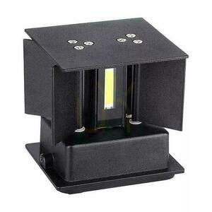 V-TAC 5W Wall-mounted Wall lamp Top Down Adjustable Black Square IP65 Bridgelux VT-759-B 3000K 700lm small 5