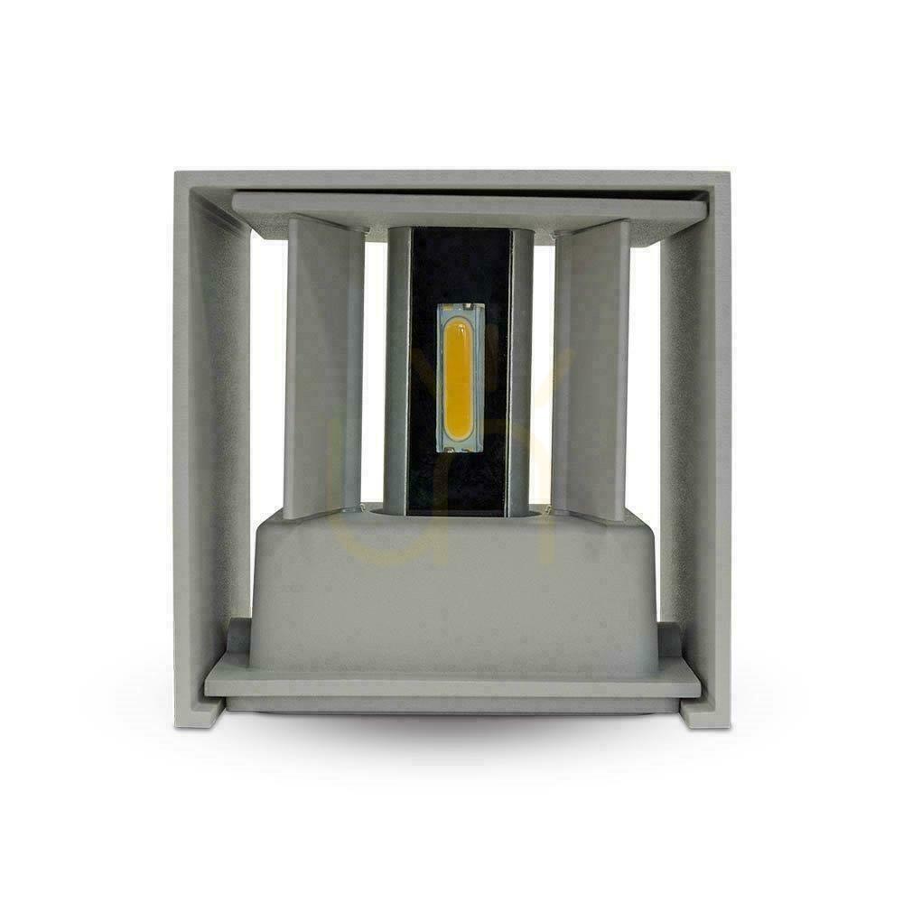 Preview V-TAC 5W Wall-mounted Wall lamp Top Down Adjustable Grey Square IP65 Bridgelux VT-759-G 3000K 700lm V-TAC 5W Wall-mounted Wall lamp Top Down Adjustable Grey Square IP65 Bridgelux VT-759-G 3000K 700lm
