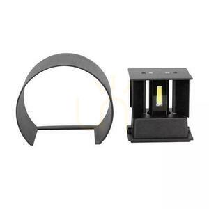 Wall Mounted 5W V-TAC Top Bottom Adjustable Black Round IP65 Bridgelux VT-756-B 3000K 700lm small 4