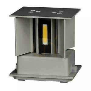 V-TAC 11W LED Top Down Adjustable Chip BRIDGELUX Grey Square IP65 VT-759-12-G 3000K 1360lm Wall Luminaire. small 4