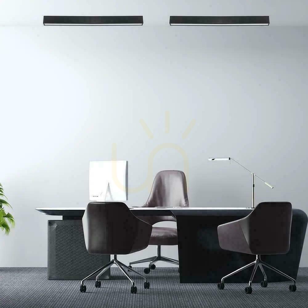 Display V-TAC LED Linear Surface Mounted SAMSUNG CHIP 40W Black UGR<19 DIMM VT-7-46 3000K 3275lm 5 Year Warranty V-TAC LED Linear Surface Mounted SAMSUNG CHIP 40W Black UGR<19 DIMM VT-7-46 3000K 3275lm 5 Year Warranty