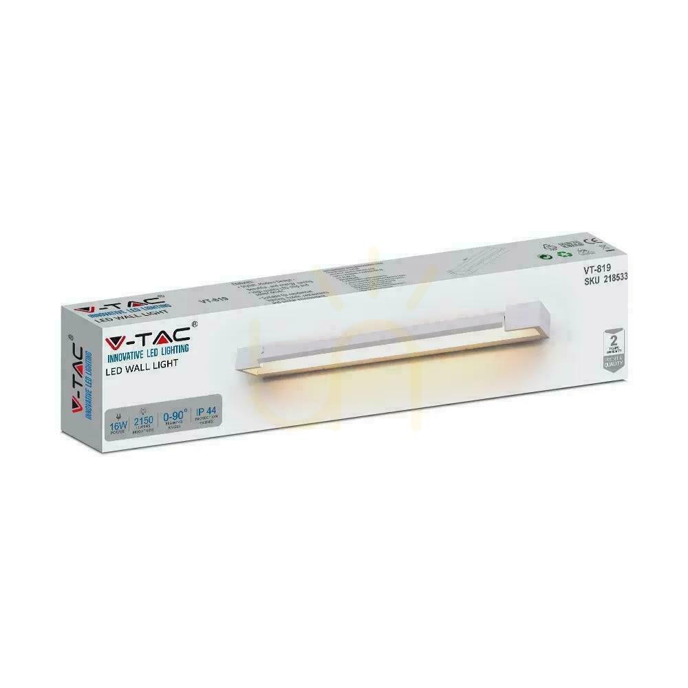Preview Wall lamp Bathroom Mirror V-TAC 16W LED White IP44 VT-819 3000K 2150lm. Wall lamp Bathroom Mirror V-TAC 16W LED White IP44 VT-819 3000K 2150lm.