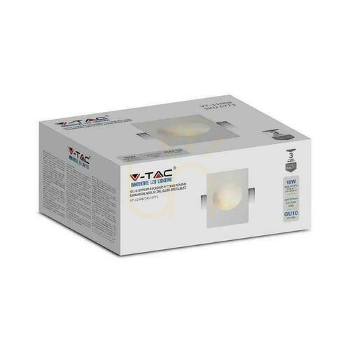 Check Gypsum V-TAC GU10 Wall lamp 250x210 VT-11008 3 Years Warranty.