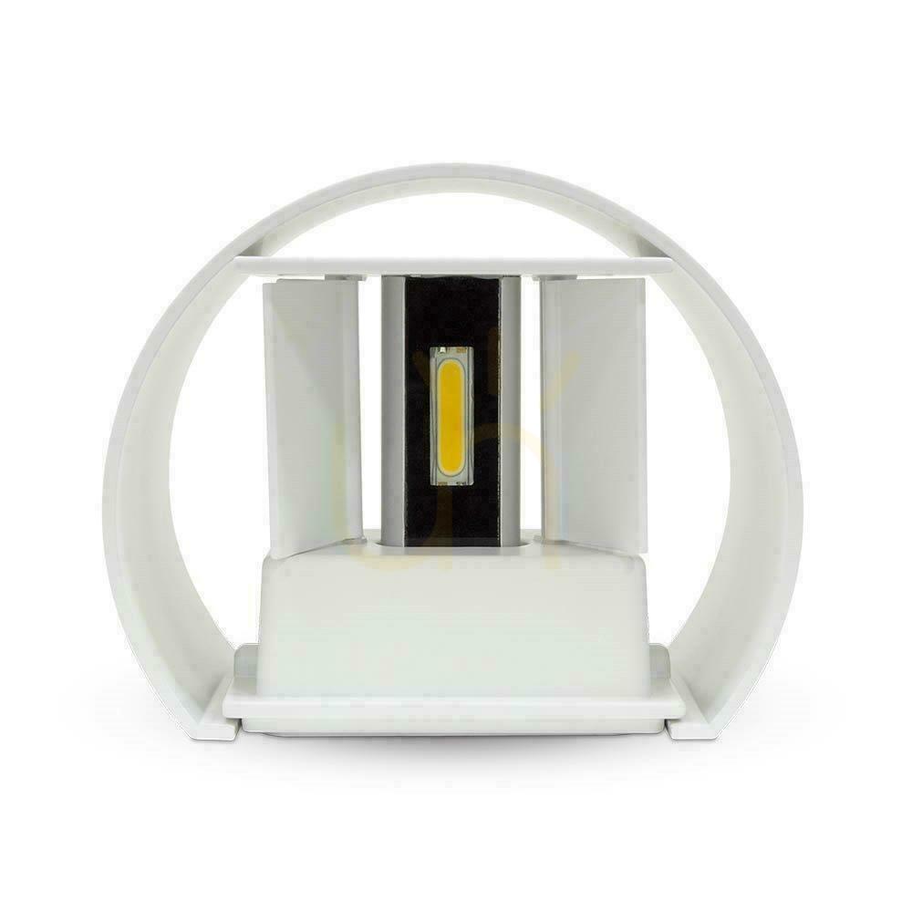 View Wall Mounted 5W V-TAC Top Bottom Adjustable White Round IP65 Bridgelux VT-756 4000K 700lm Wall Mounted 5W V-TAC Top Bottom Adjustable White Round IP65 Bridgelux VT-756 4000K 700lm