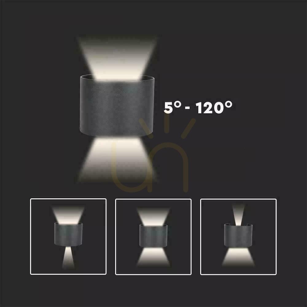 Preview Wall Mounted 5W V-TAC Top Bottom Adjustable White Round IP65 Bridgelux VT-756 4000K 700lm Wall Mounted 5W V-TAC Top Bottom Adjustable White Round IP65 Bridgelux VT-756 4000K 700lm