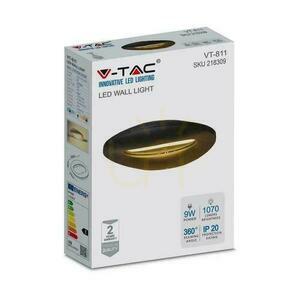 Wall lamp V-TAC 9W LED Black VT-811 3000K 1070lm. small 3