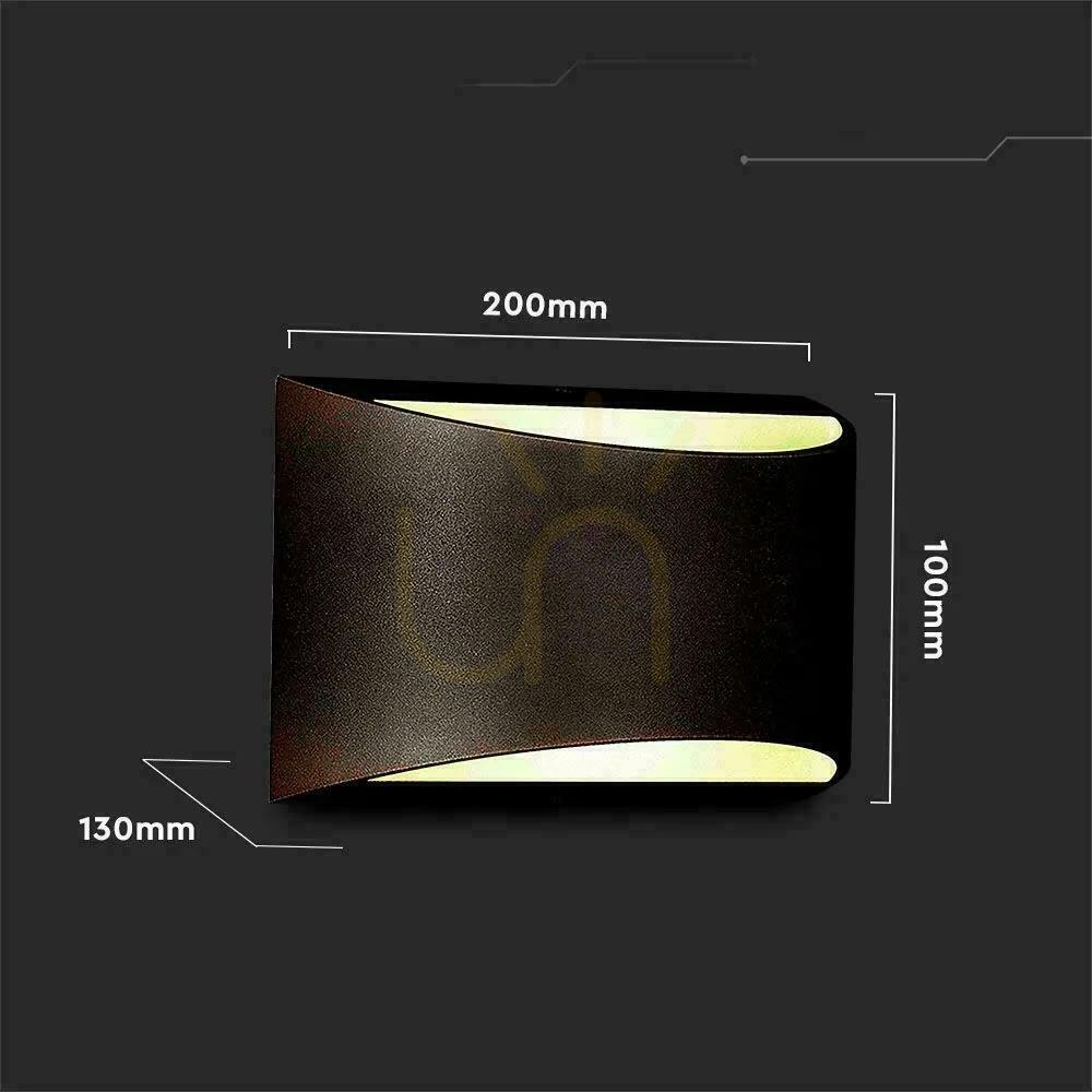 Preview Wall lamp V-TAC 9W LED Top Down Bridgelux Chip Black IP54 VT-815 4000K 1280lm. Wall lamp V-TAC 9W LED Top Down Bridgelux Chip Black IP54 VT-815 4000K 1280lm.