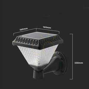 V-TAC Solar Garden Wall lamp with remote control 3in1 IP44 Black Square VT-972 3000K-4000K-6400K 75 3 Years Warranty small 5