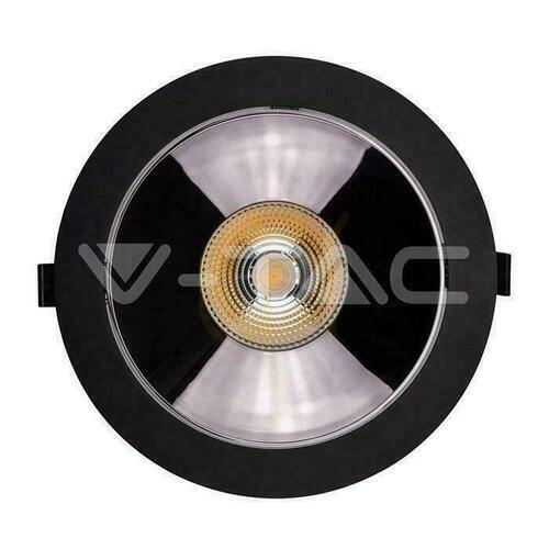 Check Downlight V-TAC SAMSUNG CHIP 30W Black Tilt VT-2-33 6400K 2400lm 5 Years Warranty