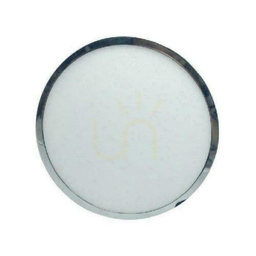 Check V-TAC LED Panel 12W LED Chrome Round Surface Mounted VT-1205CH 3000K 1000lm.