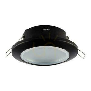 V-TAC GU10 Recessed Round Sealed Spotlight with Glass IP44 Black VT-981 3 Years Warranty small 0