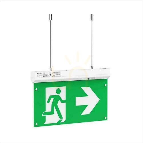 Check Emergency 3-Hour V-TAC 4-in-1 Pilot Controlled VT-995 6000K 100lm Evacuation Luminaire 3 Years Warranty