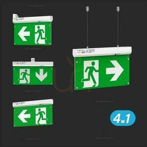 Emergency 3-Hour V-TAC 4-in-1 Pilot Controlled VT-995 6000K 100lm Evacuation Luminaire 3 Years Warranty small 10