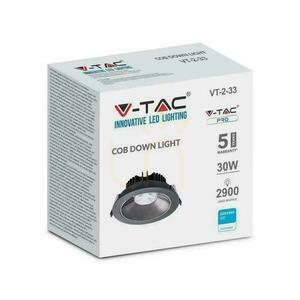 Downlight V-TAC SAMSUNG CHIP 30W Black Tilt VT-2-13 4000K 2900lm 5 Year Warranty 4 Downlight V-TAC SAMSUNG CHIP 30W Black Tilt VT-2-13 4000K 2900lm 5 Year Warranty small 4