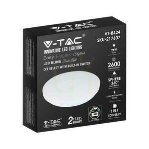 Plafond V-TAC 24W Milky CCT Color Change fi.350 VT-8424 3000K-6400K 2600lm small 2