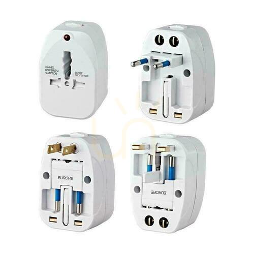 Check V-TAC 8705 Universal Travel Adapter with Overload Protection