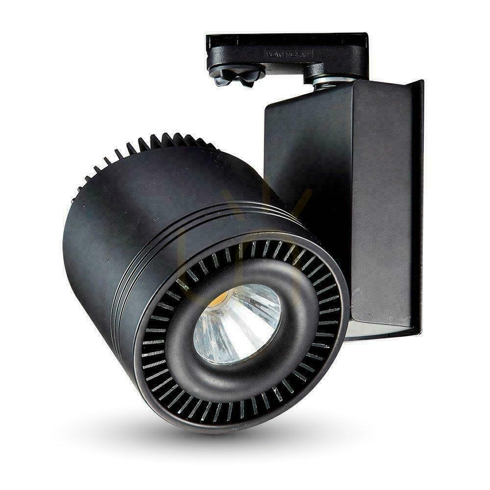 LED luminaire V-TAC Rail System 3F 33W 25st COB CRI95+ Black VT-4535 6000K 1800lm