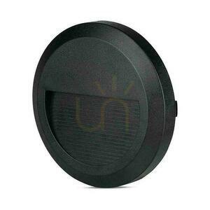 2W LED V-TAC Stair Luminaire Black Round 230V IP65 VT-1142 4000K 60lm small 1