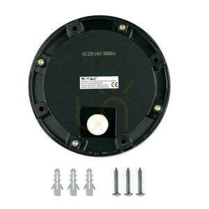 2W LED V-TAC Stair Luminaire Black Round 230V IP65 VT-1142 4000K 60lm small 5
