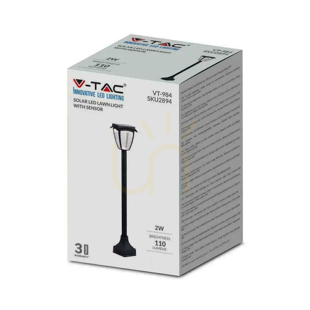 View V-TAC 2W LED IP44 94cm VT-984 3000K+6000K 110lm Solar Garden Pole 3 Years Warranty V-TAC 2W LED IP44 94cm VT-984 3000K+6000K 110lm Solar Garden Pole 3 Years Warranty