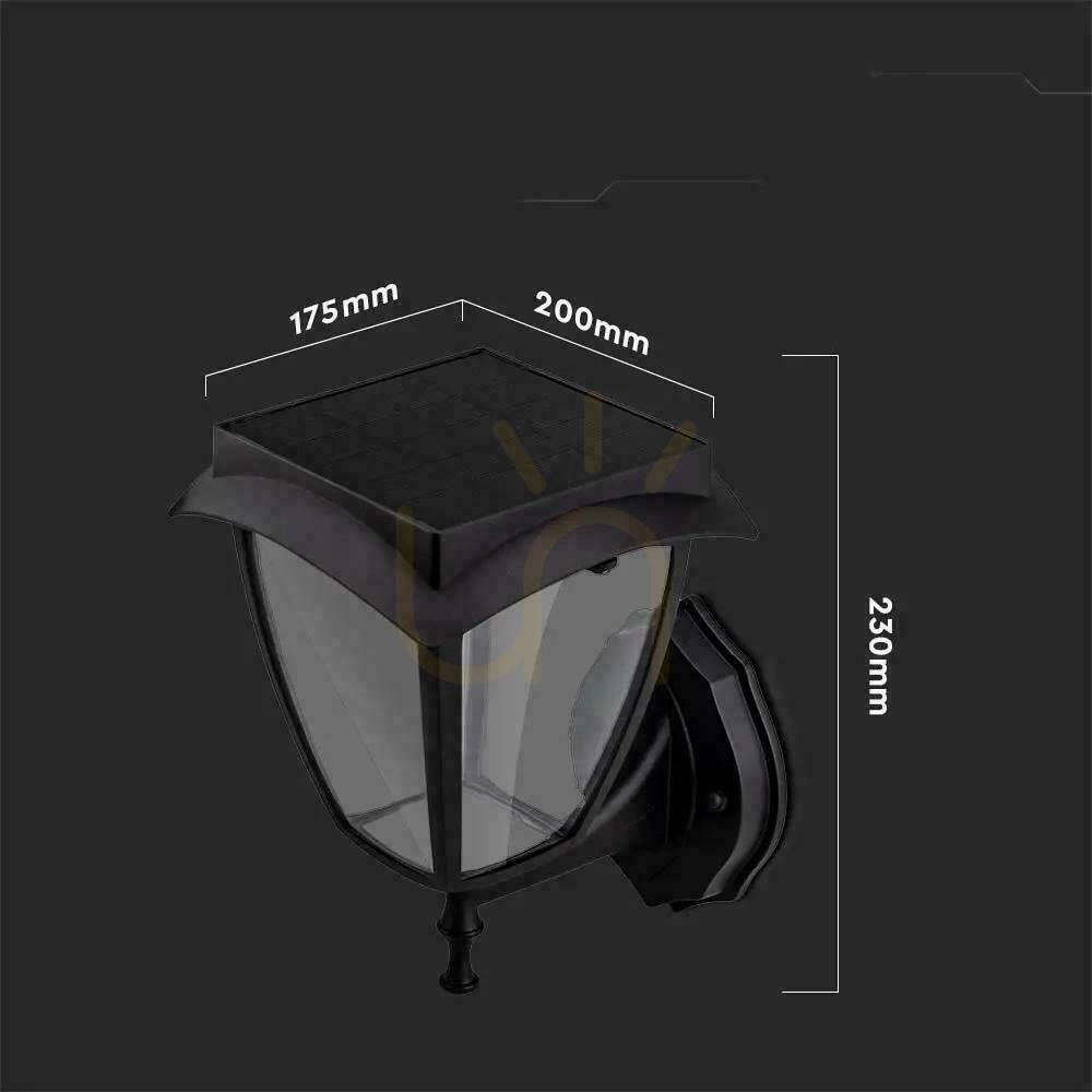 Display Garden wall lamp Solar V-TAC 2W LED IP44 VT-982 3000K+6000K 110lm 3 Years Warranty Garden wall lamp Solar V-TAC 2W LED IP44 VT-982 3000K+6000K 110lm 3 Years Warranty