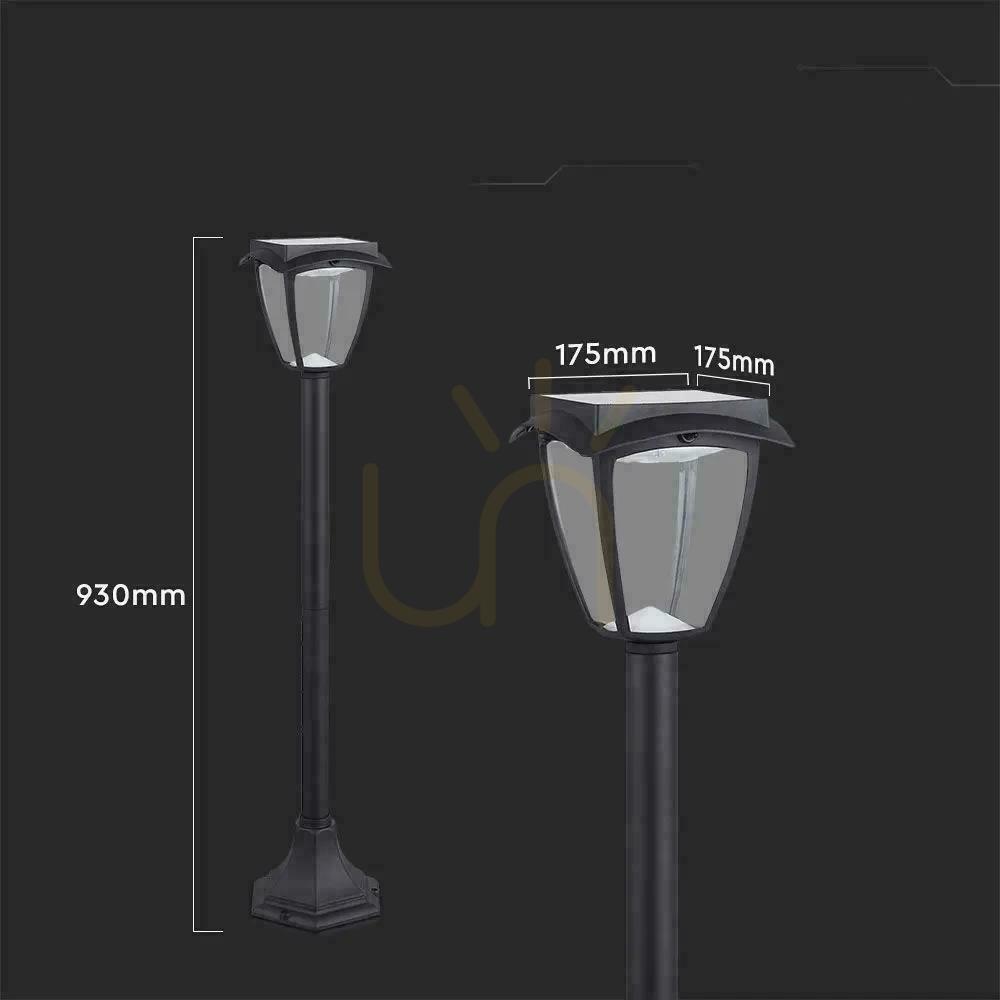 View V-TAC 2W LED IP44 93cm VT-984 3000K+6000K 110lm Solar Garden Pole 3 Years Warranty V-TAC 2W LED IP44 93cm VT-984 3000K+6000K 110lm Solar Garden Pole 3 Years Warranty