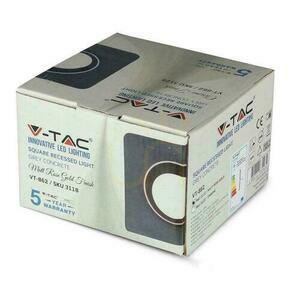 V-TAC Concrete and Plaster GU10 Square Recessed Ring Grey/Rose Gold VT-862-MRG 5 Year Warranty small 3