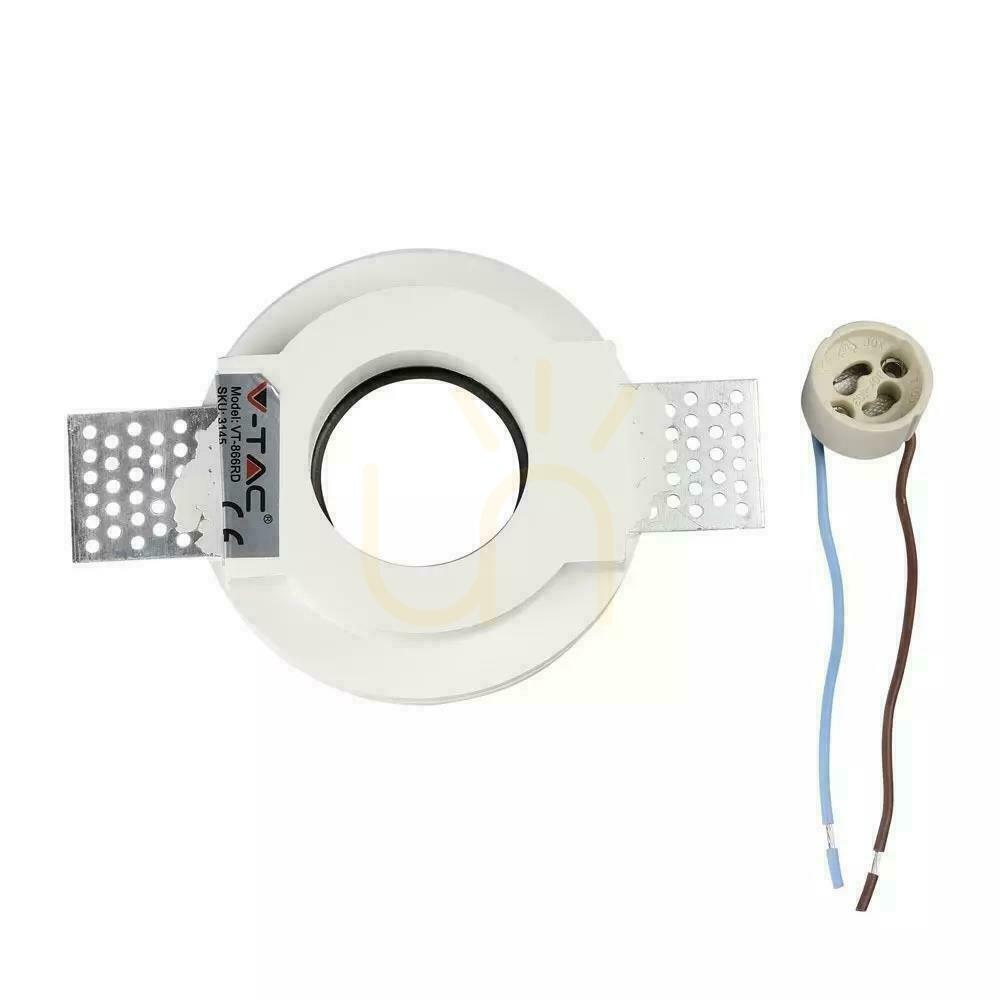 Display Mesh V-TAC GIPS GU10 Round Recessed G-K White+Chrome VT-866-CRD 5 Year Warranty Mesh V-TAC GIPS GU10 Round Recessed G-K White+Chrome VT-866-CRD 5 Year Warranty
