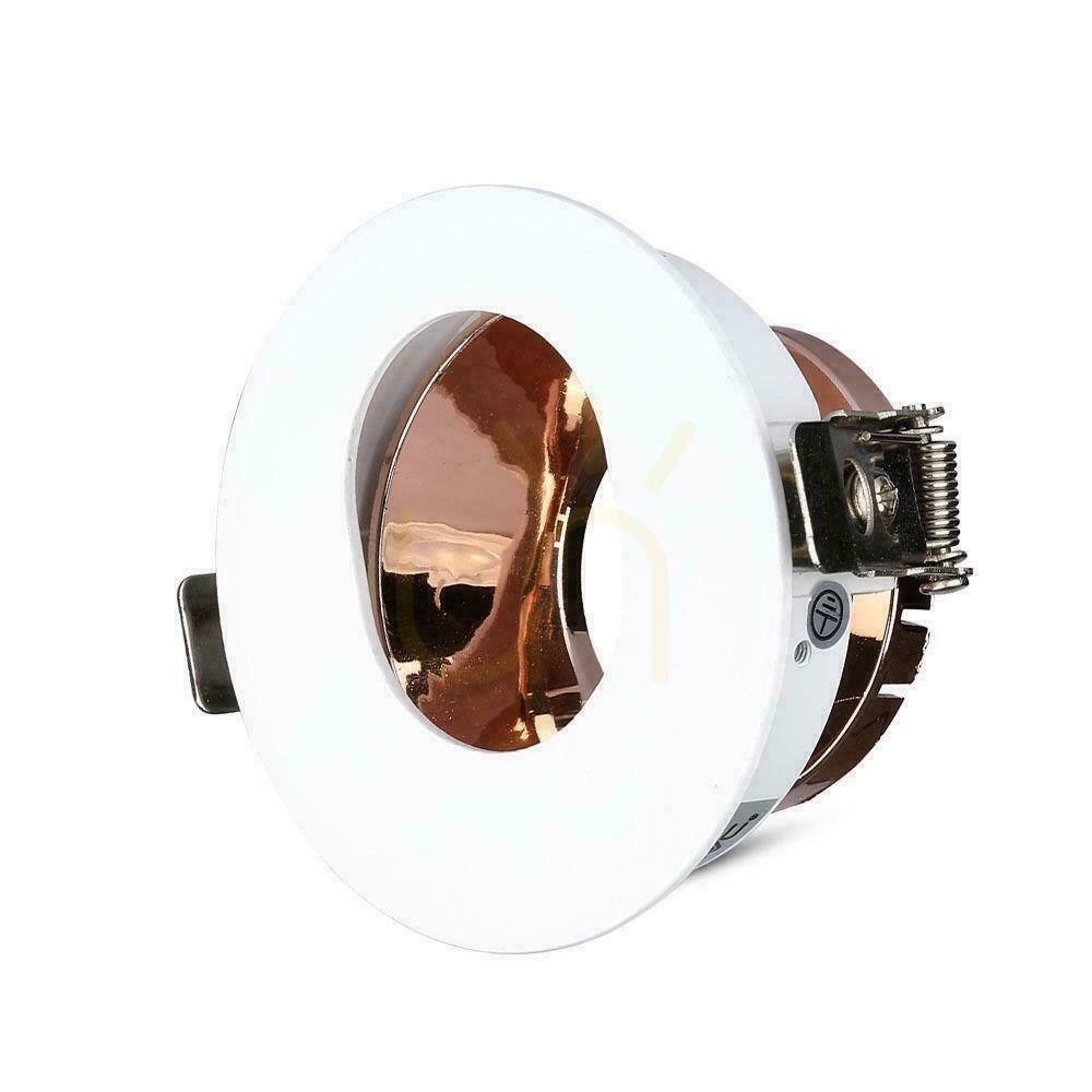 View V-TAC GU10 Asymmetrical Recessed Mesh White/Pink Gold Round VT-874-WR 3 Year Warranty V-TAC GU10 Asymmetrical Recessed Mesh White/Pink Gold Round VT-874-WR 3 Year Warranty